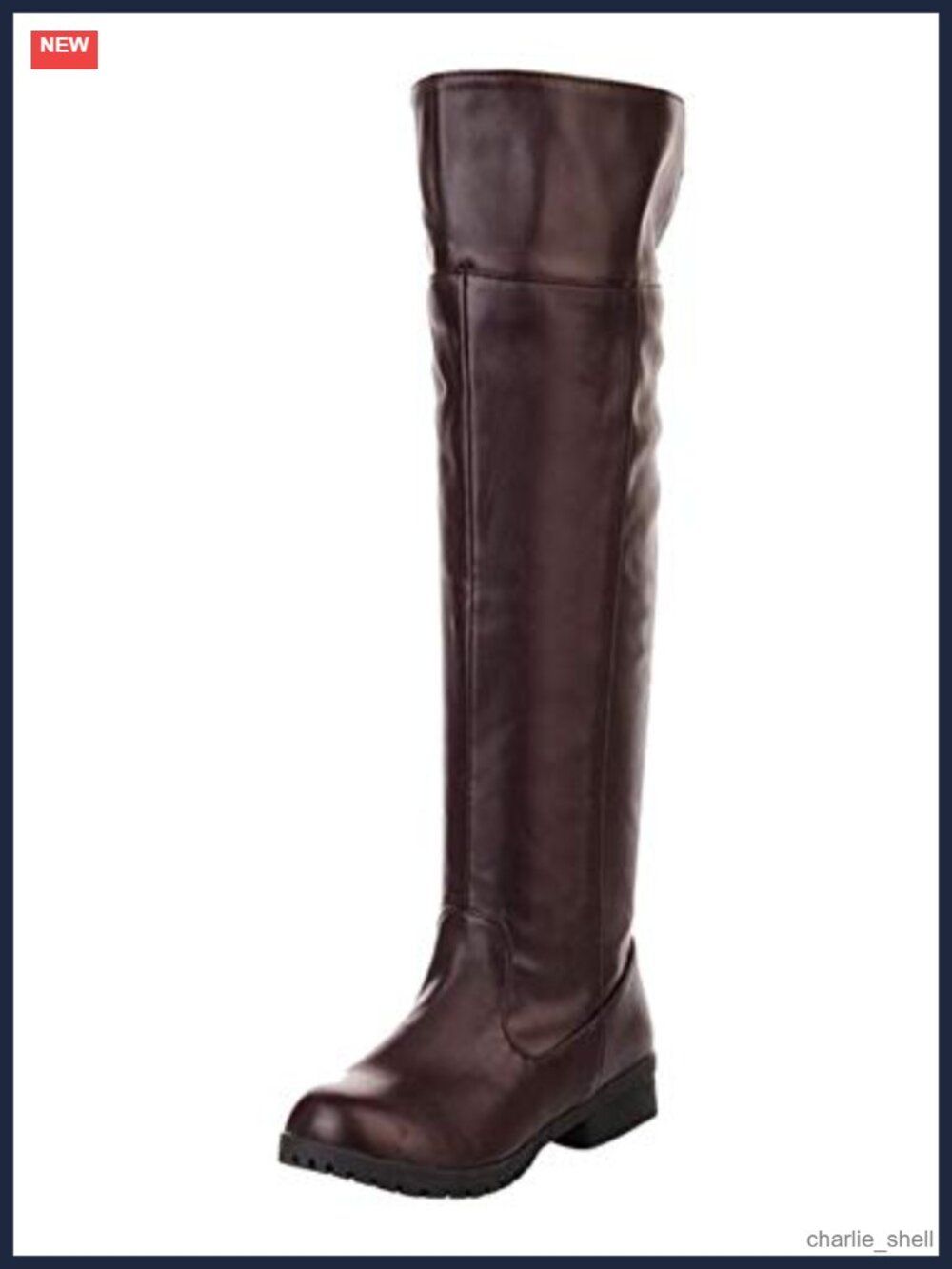 Men's Faux Leather Knee-High Equestrian Costume Boots